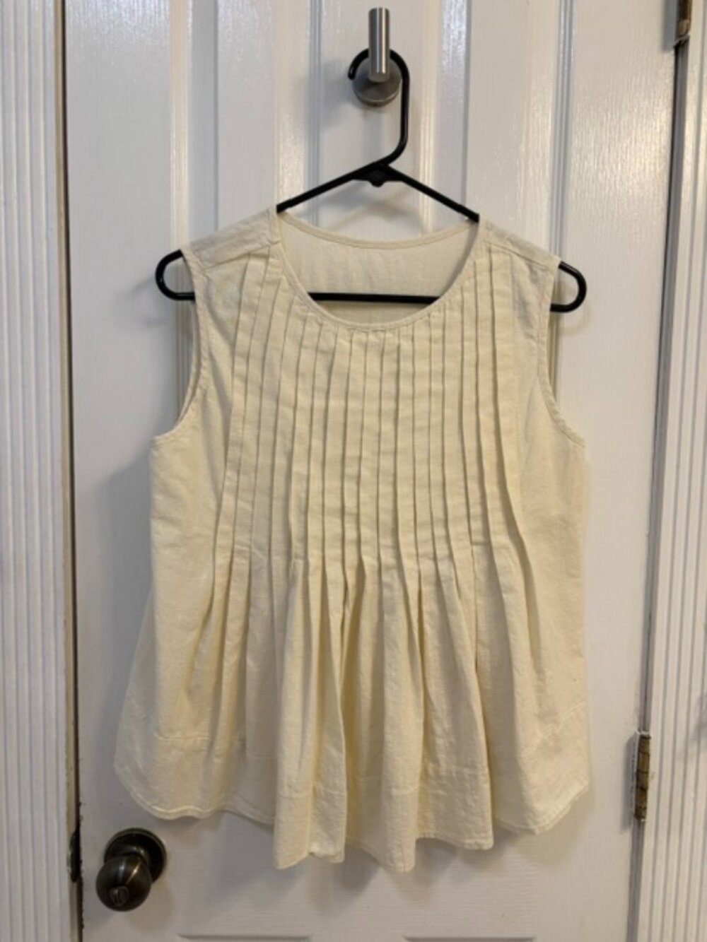 Linen blend top